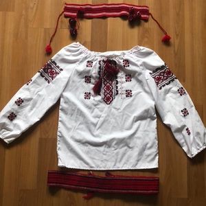 Ukrainian needle work traditional shirt.  New.